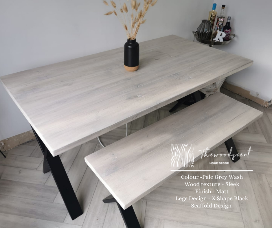 Reclaimed Scaffold Boards Industrial Style Bench Thewoodscent