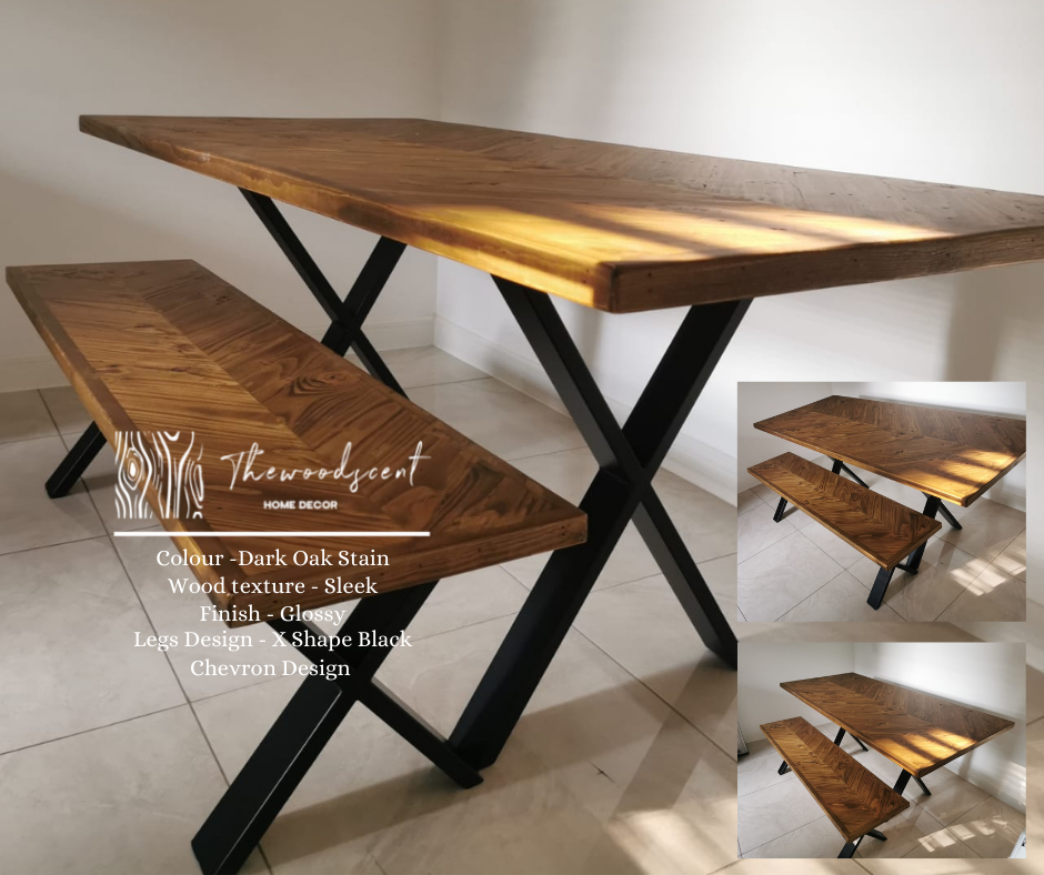 Chevron wood deals desk