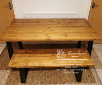 Reclaimed Scaffold Boards Industrial Style Bench