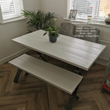 Reclaimed Scaffold Boards Industrial Style Dining Table