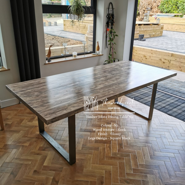 Timber Joists Reclaimed Wood Dining Table
