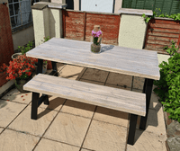 Timber Joists Reclaimed Wood Garden Table