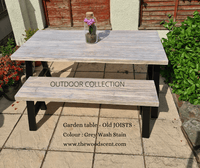 Timber Joists Reclaimed Wood Garden Table