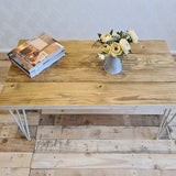 Reclaimed Scaffold Boards Industrial Style Coffee Table