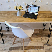 Reclaimed Wood Scaffold Boards Industrial Style Desk